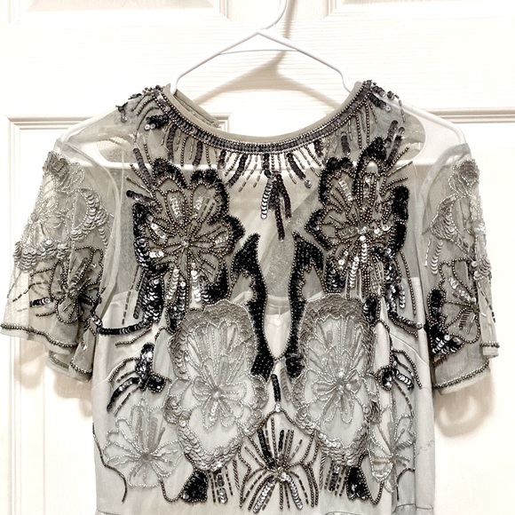 ASOS Formal beaded dress Size US14 - Picture 5 of 11